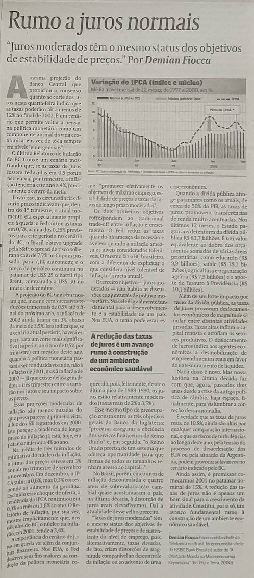 Demian Fiocca Valor Econômico